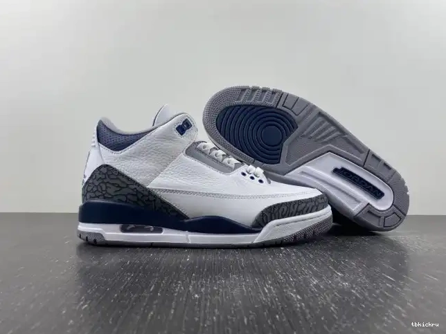 Reps TBK Navy Jordan Air 3 CT8532-140 Midnight 0522